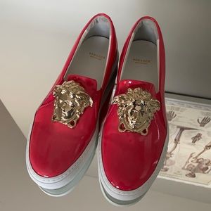 Pink Versace Medusa SlipOn Sneakers Size EU 37.5